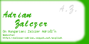 adrian zalczer business card